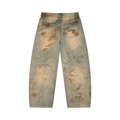 Men’s Vintage Wash Barrel Leg Jeans