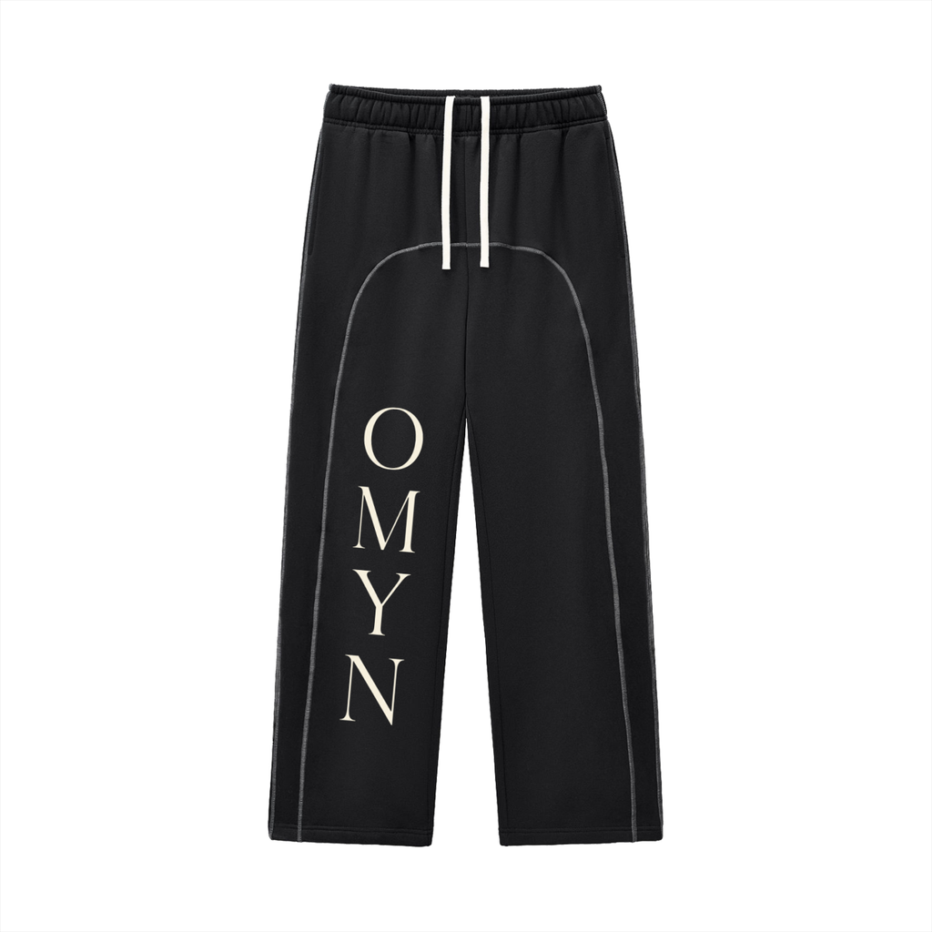 Contrast-Stitched Fleece Sweatpants