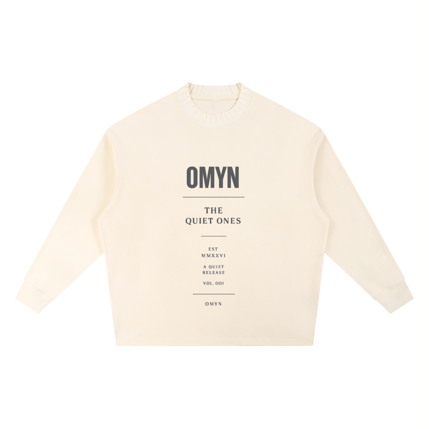 Knitted Round Neck Oversize Sweatshirt